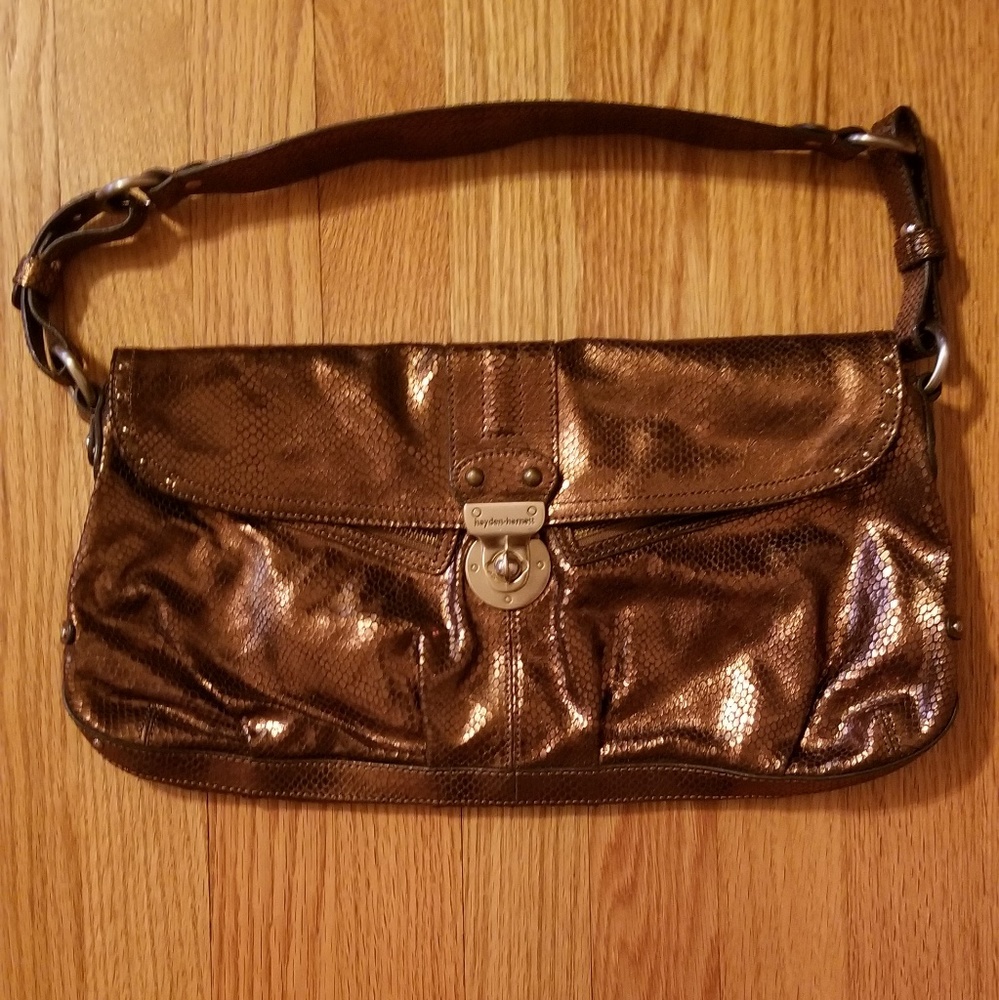 Hayden Harnett Lorca in Bronze Snake